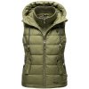 Dámská vesta s kapucí Taisaa Marikoo - OLIVE
