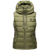 Dámská vesta s kapucí Taisaa Marikoo - OLIVE