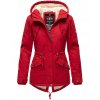 Zimní bunda s kapucí a kožíškem Manolya Marikoo - RED