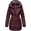 Dámský zimní kabát prošívaný kabát Daliee Navahoo - WINE