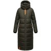 Dámská dlouhá bunda/kabát Kristallblume Navahoo -Olivová (DARK OLIVE)