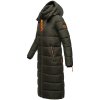 Dámská dlouhá bunda/kabát Kristallblume Navahoo -Olivová (DARK OLIVE)
