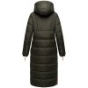 Dámská dlouhá bunda/kabát Kristallblume Navahoo -Olivová (DARK OLIVE)