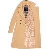 Dámský zimní kabát Navahoo Wooly – elegantní trenchcoat - Béžová (BEIGE)