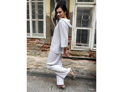 CLYDE - ležérní pletené kalhoty