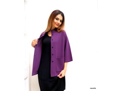 VENDA- pletený kabátek s 3/4 rukávy