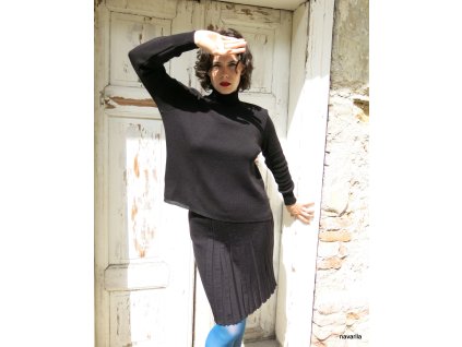 JOMA - pletená sukně s plisé