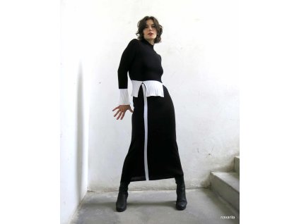 LEDA-maxisukně se svislou linkou