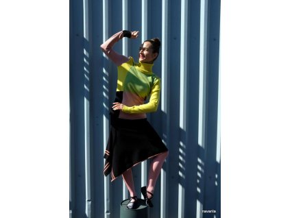 Navarila Houme pulover s geometrickym delenim 1