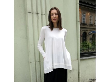 VANY - svetr s kapsami a s plisé