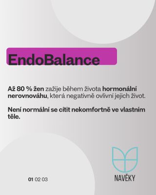 Nenormalizujme vnitřní nepohodu těla. Síla přírodních složek EndoBalance pomáhá být nejlepší verzí sebe sama v klidu a...