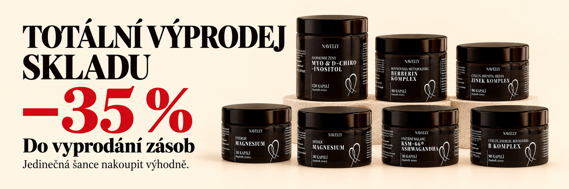 Totální výprodej skladu Navelly - sleva 35%