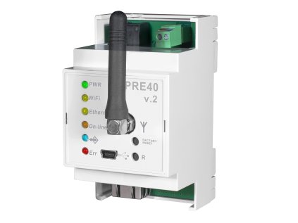 243845 prevodnik rs232 ethernet wifi na din pre40