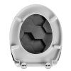 Schütte GREY HEXAGONS| Duroplast, Soft Close