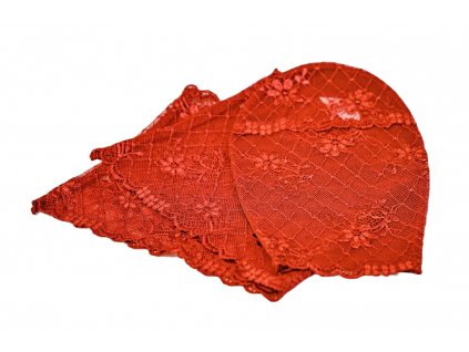 Červený krajkový set
