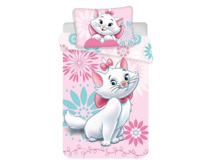 Obliečky do postieľky Marie cat flowers baby Disney