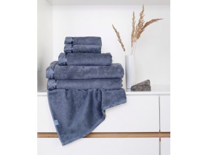 Bambusová osuška Luna modrošedá
