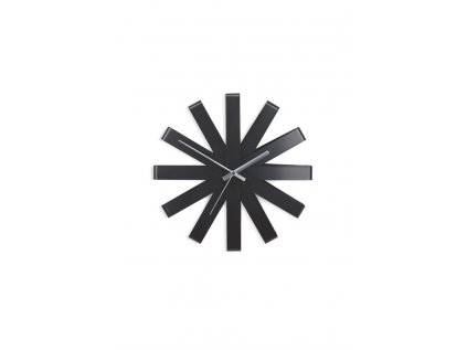 Nástenné hodiny RIBBON 30 cm čierne, Umbra