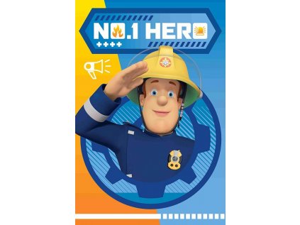 Detská deka Požiarnik Sam Hero 028 100x150 cm