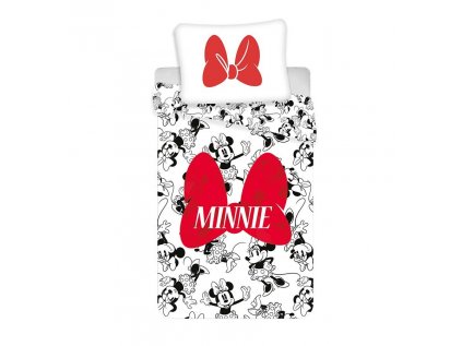 Detské posteľné obliečky Minnie red bow