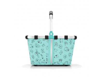 Košík Carrybag XS kids cats and dogs mint, Reisenthel