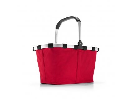 Nákupný košík CARRYBAG red z polyesteru a hliníku 48x29x28 cm v červenej farbe, Reisenthel