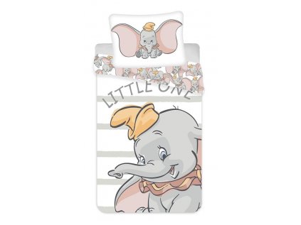 Detské obliečky Dumbo grey stripe