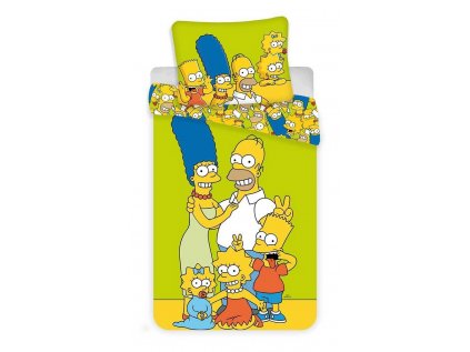 Detské obliečky The Simpsons Family Green