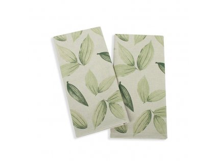 Kuchynská utierka froté Listy béžové