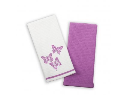Kuchynská utierka vaflová Motýle