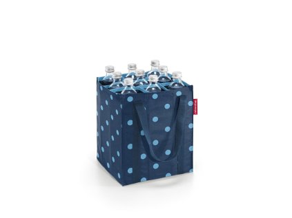 Taška na flaše Bottlebag mixed dots blue , 24x24xV.28 cm , Reisenthel