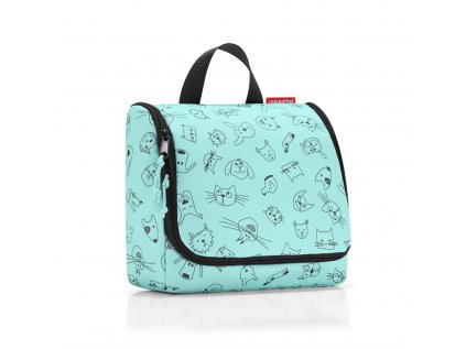 Kozmetická taška Toiletbag kids cats and dogs mint, Reisenthel