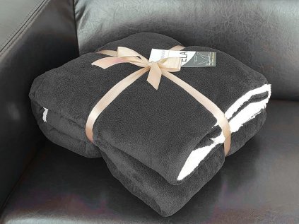 Ovečková deka Ela čierna