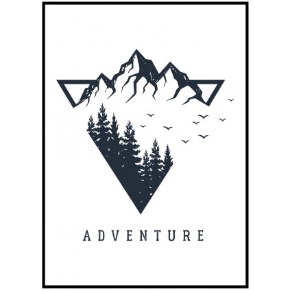 Plakát Adventure v horách