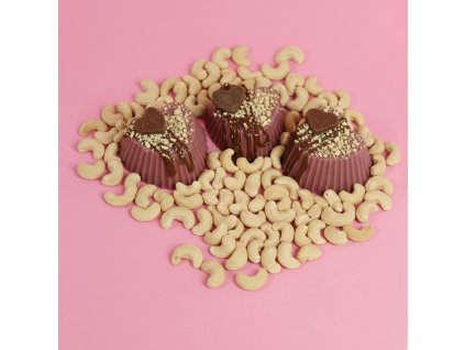 brownies srdce kešu ruby