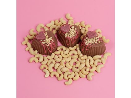 brownies srdce kešu mlecna