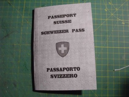 Švýcarský pass 1930 + bankovky