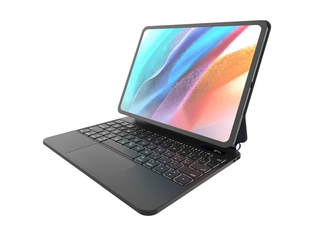 Puzdro s bezdrôtovou klávesnicou FIXED Typee pre Apple iPad Pro 11" (2018-2022)/iPad Air (2020-2025), CZ, čierne
