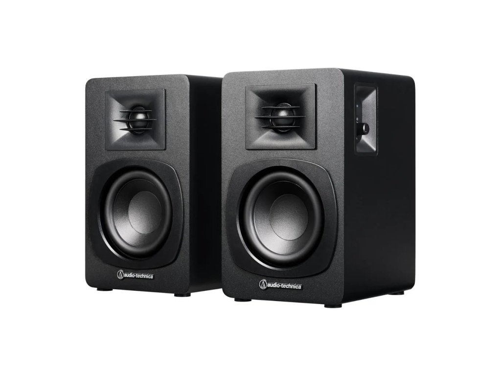 SBR Audio-Technica AT-SP3X - čierna, aktívne reproduktory, dvojpásmové, Bluetooth, RCA, USB-B, zosilňovač, diaľkové ovládanie