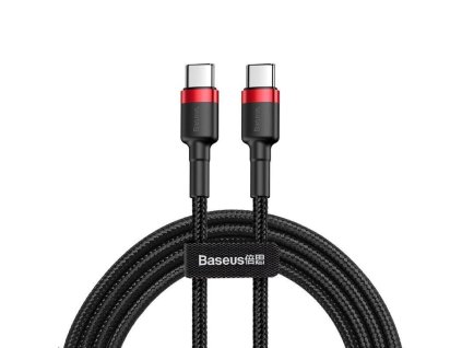 baseus cafule series nabijeci datovy kabel usb c na usb c pd2 0 60w flash 1m cervena cerna ien401493