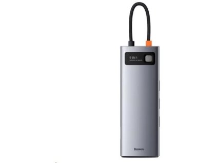 baseus metal gleam series 9v1 hub usb c usb c pd 100w 3 usb 3 0 hdmi vga rj45 sd tf port seda ien404063