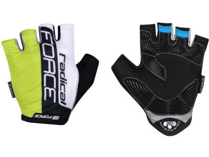 force radical letni rukavice fluo bilo cerne vel l ien406690
