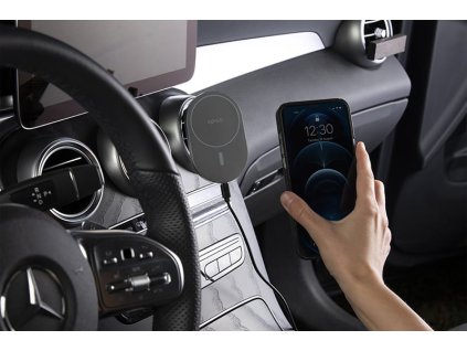 epico ellipse bezdratova autonabijecka 15w s podporou uchyceni magsafe a s adapterem v baleni vesmirne seda ien432985
