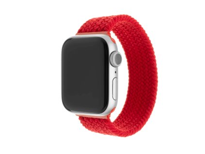 elasticky nylonovy reminek fixed nylon strap pro apple watch 42 44 45mm velikost xs cerveny ien433987
