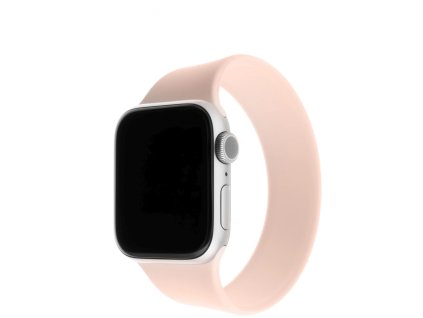 elasticky silikonovy reminek fixed silicone strap pro apple watch 38 40 41mm velikost xl ruzovy ien434001