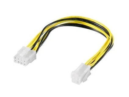 premiumcord redukce napajeni 8pin male zdroj na p4 4pin female ien101350