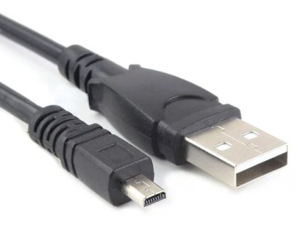kabel usb a miniusb 8pin panasonic nikon uc e6 olympus cb usb7 minolta usb 2 usb 3 1 8m cerny ien156592