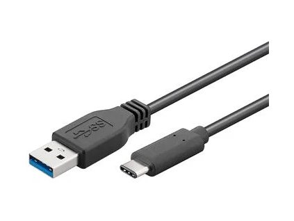 premiumcord kabel usb 3 1 konektor c male usb 3 0 konektor a male 1m cerny ien240101