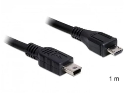 delock cable usb 2 0 micro b male usb mini male 1m ien250927