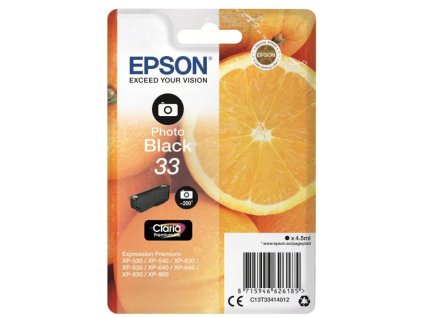 epson singlepack 33 claria ink t3341 foto cerna originalni ien277680